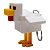 3D Брелоки MINECRAFT / МАЙНКРАФТ CHICKEN/ КУРКА KEYCHAIN, 3D друк OYTOY 01009100