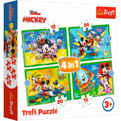 Пазли 4в1 Міккі Маус та друзі Trefl 34616