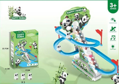 Трек-гірка Happy Panda, світло, музика MIC 3307