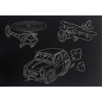 Гравюра Gold metallic Транспорт А5, економ Danko toys ГрА5