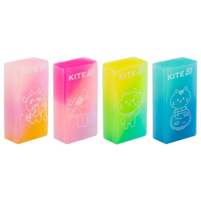 Гумка кольорова Jelly cat, асорті Kite K24-143