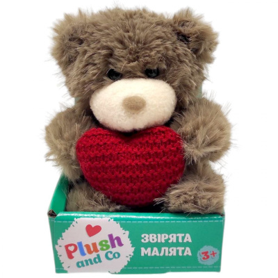 Мʼяка іграшка Plush and Co. ВЕДМЕДИК (КОРИЧНЕВИЙ) 12 см Plush and Co PLC25013
