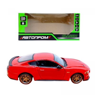 Автопром 1:34 Ford Mustang GT (ЧЕРВОНИЙ) Автопром 68702A