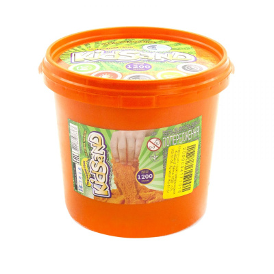 Кінетичний пісок KidSand, помаранчевий, 1200 г Dankotoys KS-01-04