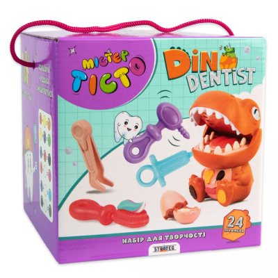 Набір для творчості Містер Тісто: Dino Dentist (укр) Strateg 41020