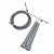 Скакалка швидкісна MS 3765(Silver) 290 см, ручка пластик, мотузка гума+метал