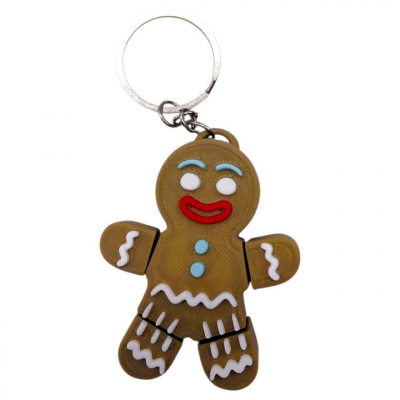Брелок 3d друк ЧОЛОВІЧОК-ПЕЧИВО (ВИД 2), KEYCHAIN MIC KCHN090