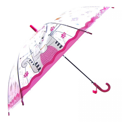 Парасолька зі свистком дитяча КІТ (85 см.), РОЖЕВИЙ MIC C66359