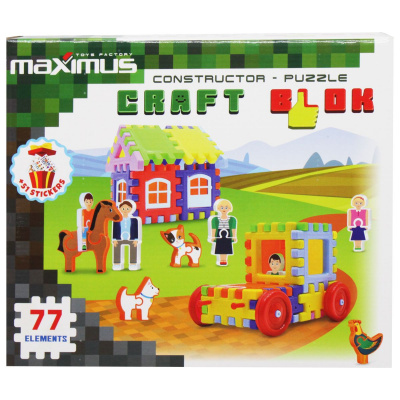 Конструктор Craft Blok, 77 елементів Maximus 9176