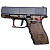 Водяний пістолет Glock 17 (ЧОРНИЙ) MIC 888-28S