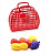 Кошик з фруктами червоний Kinderway KW-04-463