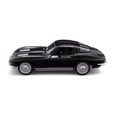 Автомодель - CHEVROLET CORVETTE SPLIT WINDOW 1963 (матовий чорний) TechnoDrive 250411U