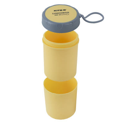 Ланчбокс круглий 450 мл, жовтий Kite K23-187-1