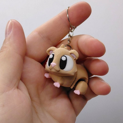 3D Брелоки CUTE QUINEA PIG / МОРСЬКА СВИНКА, Keychain, 3D друк OYTOY 03007100