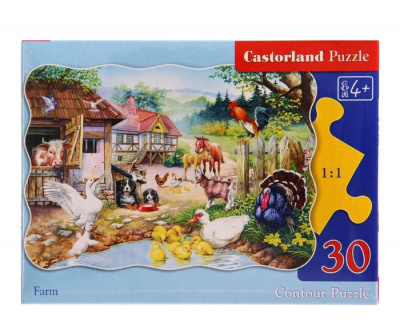Пазли Тварини на фермі, 30 ел (B-03136) Castorland B-03136