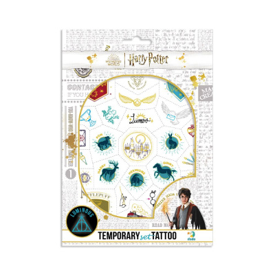 Набір дитячих тимчасових татуювань Harry Potter. Символи, А5, 2 аркуші Dodo 200505