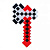 Сокира Майнкрафт (Minecraft) (33 см), червона MIC TTO-4