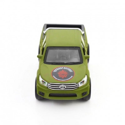 Автомодель серії «Шеврони Героїв» Toyota Hilux «Червона калина» TechnoDrive KM6119