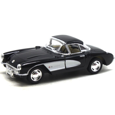 Машинка металева Chevrolet Classic Corvette 1957, чорний Kinsmart KT5458W