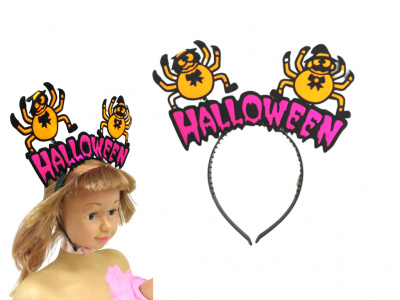 Обруч Хелловін (Halloween) рожевий MIC AA1238