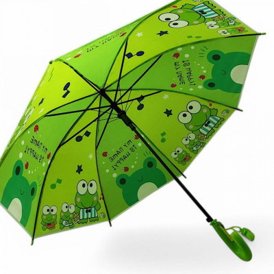 Парасолька дитяча Жабка, висота - 64 см; діаметр - 77 см (зелена) MIC BT-CU-0058