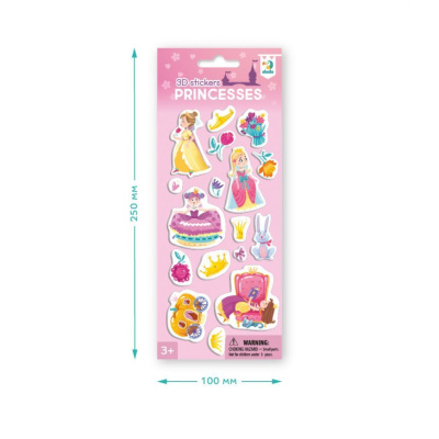 Набір 3D-наліпок «Принцеси» Dodo 300843