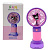 Вентилятор Sanrio Kuromi / Куромі, Аніме / Anime акумулятор: 14.2V, USB, легкий корпус, низький шум, підставка, в коробці (Фіолетовий) MIC 202-3