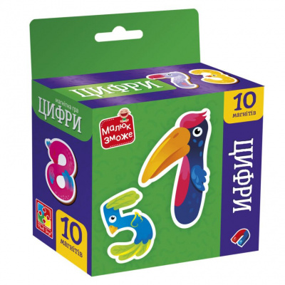 Гра розвиваюча (набір магнітів) Цифри Vladi Toys VT3106-37