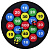Дартс на липучках Darts board, 35 см MiC 36-4