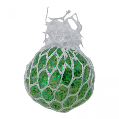 Іграшка-антистрес з блискітками Mesh Squish Ball: Ніжність (зелений) MIC KA-23-62