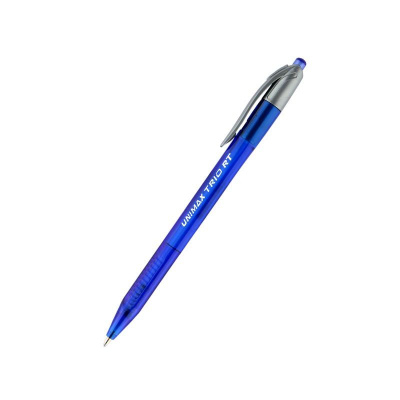 Ручка кулькова автом. Trio RT, синя UNIMAX UX-109-02