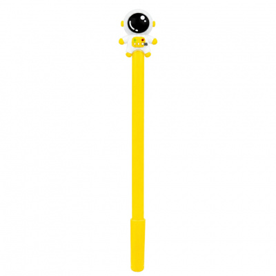 Ручка дитяча з іграшкою "Spaceman" A007(Yellow) гелева, синя