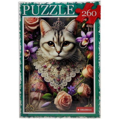 ПАЗЛИ 260 ЕЛЕМЕНТІВ КОТИК В КВІТАХ Dankotoys С260-14-01,02,03,04...16