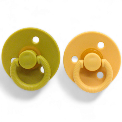 Набір латексних пустушок (6 міс+) оливовий+ Mega Zayka №0518