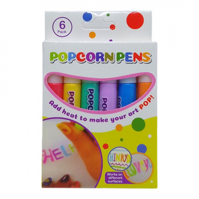 3D фарби Popcorn Pens, 6 кольорів MIC C65543