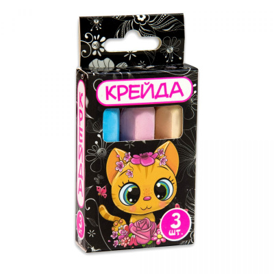 Крейда Олівець, різнокольорова, 3 штуки Starteg 50110