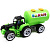 Пластикова машинка Трактор та причіп-бочка, зелена Bamsic 007/13