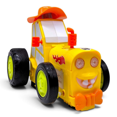 Трактор танцюючий на радіокеруванні Crazy Car ЖОВТИЙ MIC 2101-A