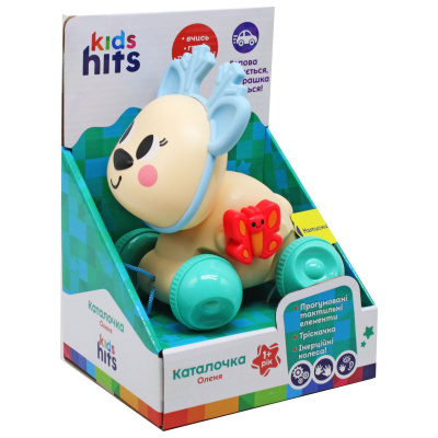 Іграшка-каталка Олень з тактильними елементами Kids hits KH22/003