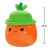 Дитяча м'яка іграшка Морквина Кароліна в капелюсі Squishmallows SQER01214, 19 см