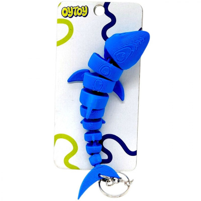 Брелок (3D друк) Flexi Shark / Акула Keychain (мікс видів) OYTOY 5032100