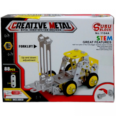 Конструктор металевий Погрузчик (82 дет) MIC 1104