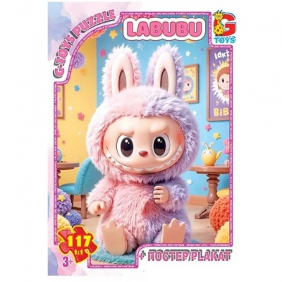 Пазли ТМ G-Toys із серії Сердиті Лабубу, 117 ел Gtoys LAB44