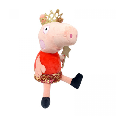 Мʼяка іграшка Свинка принцеса 38 см. Kinder Toys 00098-8