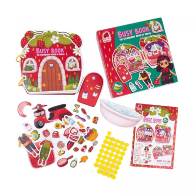 Гра розвиваюча з липучками. Бізі Бук. Полуничний будиночок Емілії. RoterKafer RK1170-01