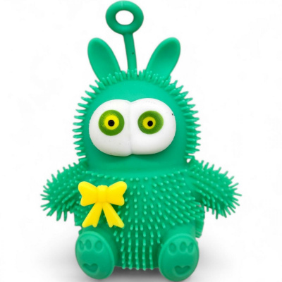 Антистрес-світяшка Зайчик (10 см) зелений MIC MS-23-1018