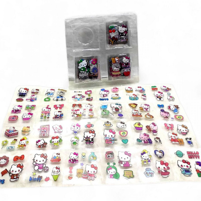 Наліпки Hello Kitty (100 аркушів 6х6 см з наліпками) вид 3 MIC C70931