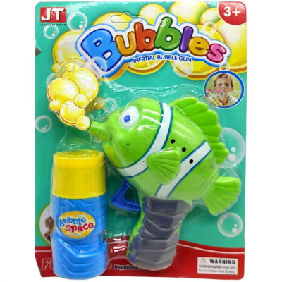 Пістолет з мильними бульбашками Рибка (салатова) JIATIAN TOYS JT6090