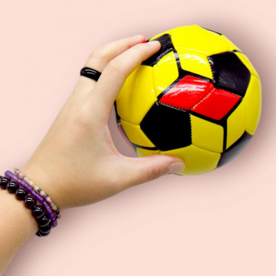 Мʼяч футбольний, дитячий (розмір 2), жовтий MIC BT-FB-0327