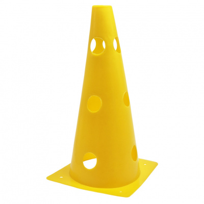 Спортивний інвентар Фішка для розмітки MS 4170(Yellow) 32 см, отвори